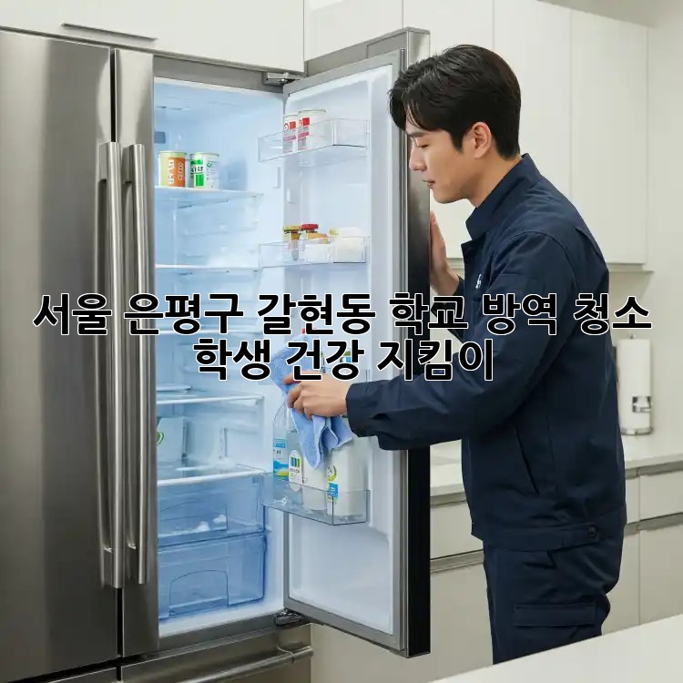 서울 은평구 갈현동 학교 방역 청소: 학생 건강 지킴이