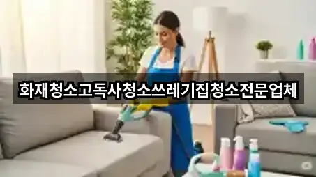 화재청소고독사청소쓰레기집청소전문업체