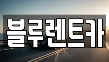 서울 중구 무학동 렌트카 전문 블루렌트카