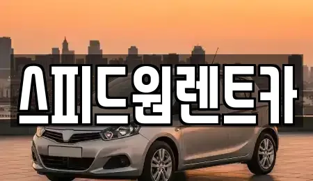 서울특별시 송파구 석촌동 렌트카 전문 스피드원렌트카